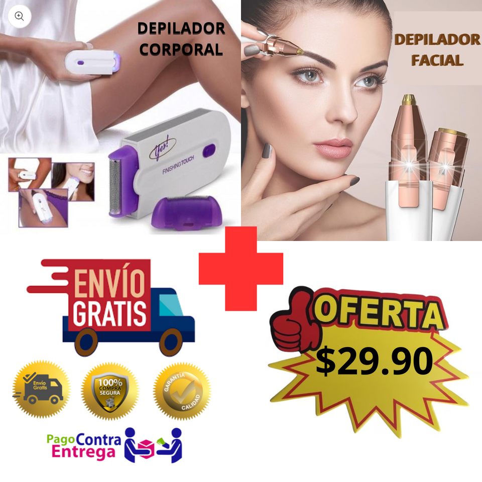 PACK NAVIDEÑO ( Depilador Corporal + Depilador Facial )