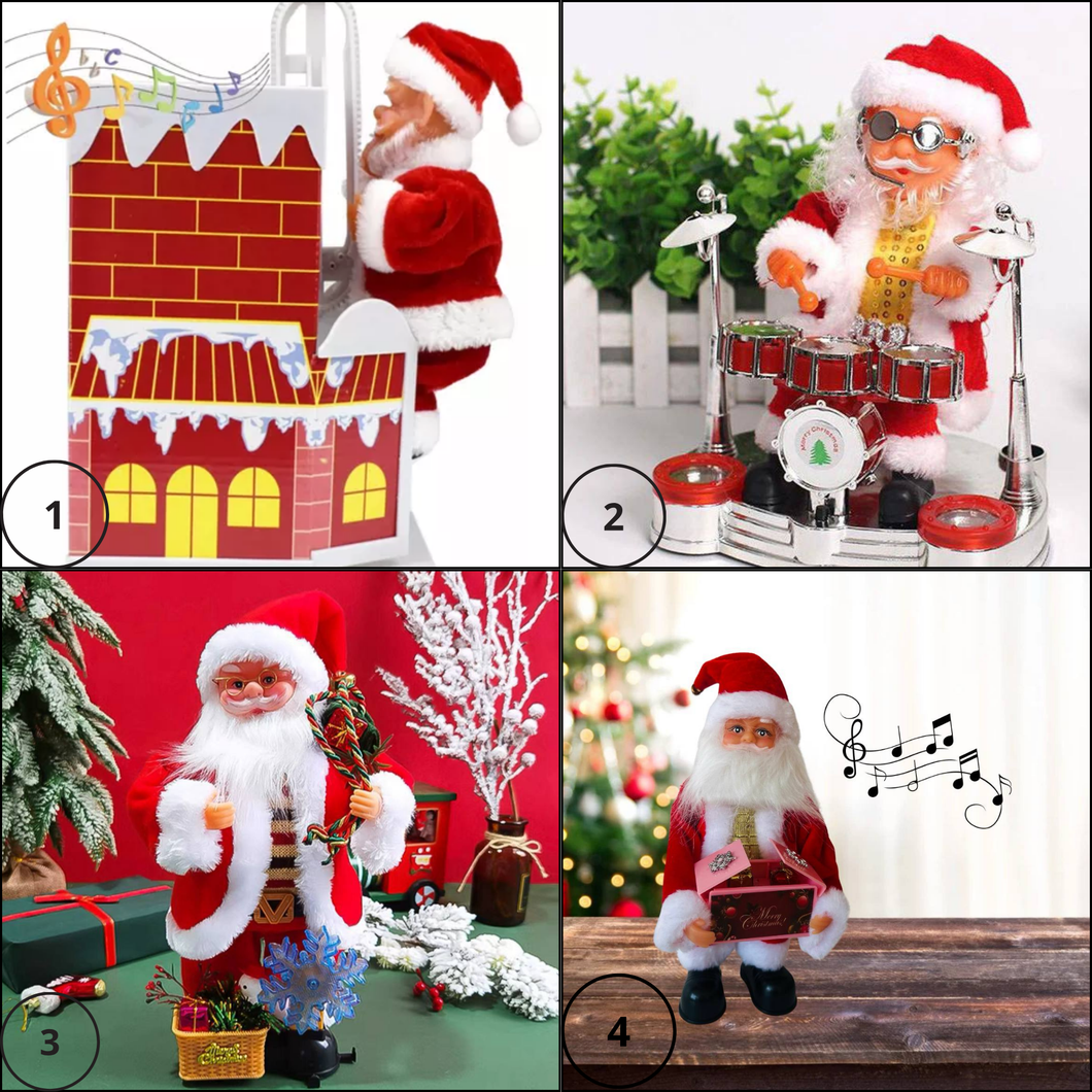 MUÑECOS DE PAPA NOEL MUSICALES (VARIOS MODELOS)